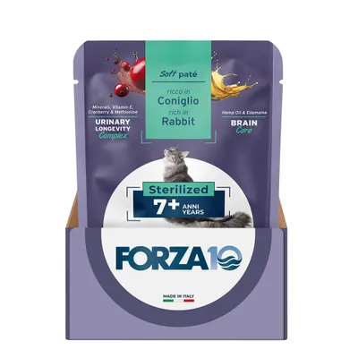 BOTANICAT FORZA10 Soft Paste Sterilized 7+ Years - Reich an Kaninchen (24 x 80 g) BOTANICAT FORZA10 Soft Paste Sterilized 7+ Years - Reich an Kaninchen (24 x 80 g)