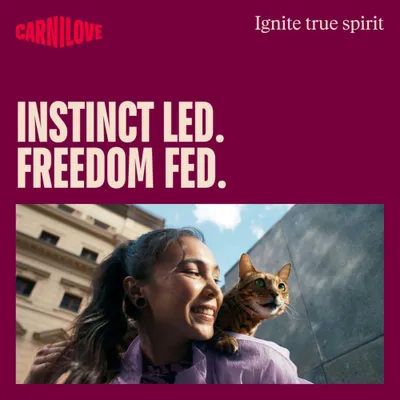 CARNILOVE. Instinct geleid. Vrijheid gevoed. Ontsteek de ware geest.