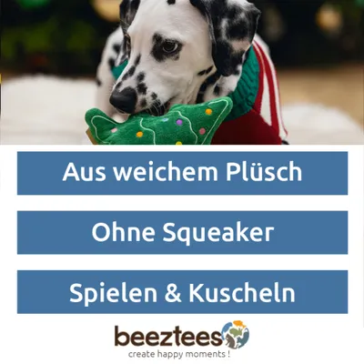 Beeztees Hundespielzeug Weihnachtsbaum - Noel: L 20 x B 17 x H 5,5 cm Beeztees Hundespielzeug Weihnachtsbaum - Noel: L 20 x B 17 x H 5,5 cm