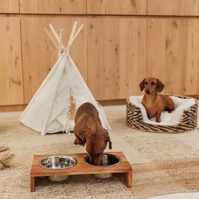 Modern Living Nellore деревянная подставка для мисок