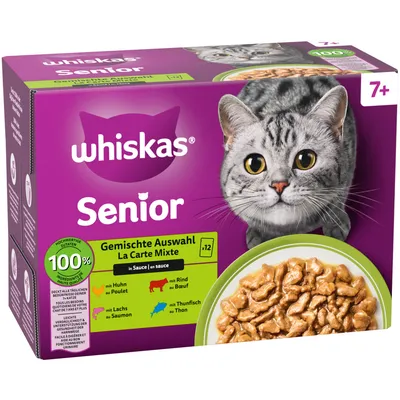Megapakiet Whiskas Senior, saszetki, 48 x 85 g