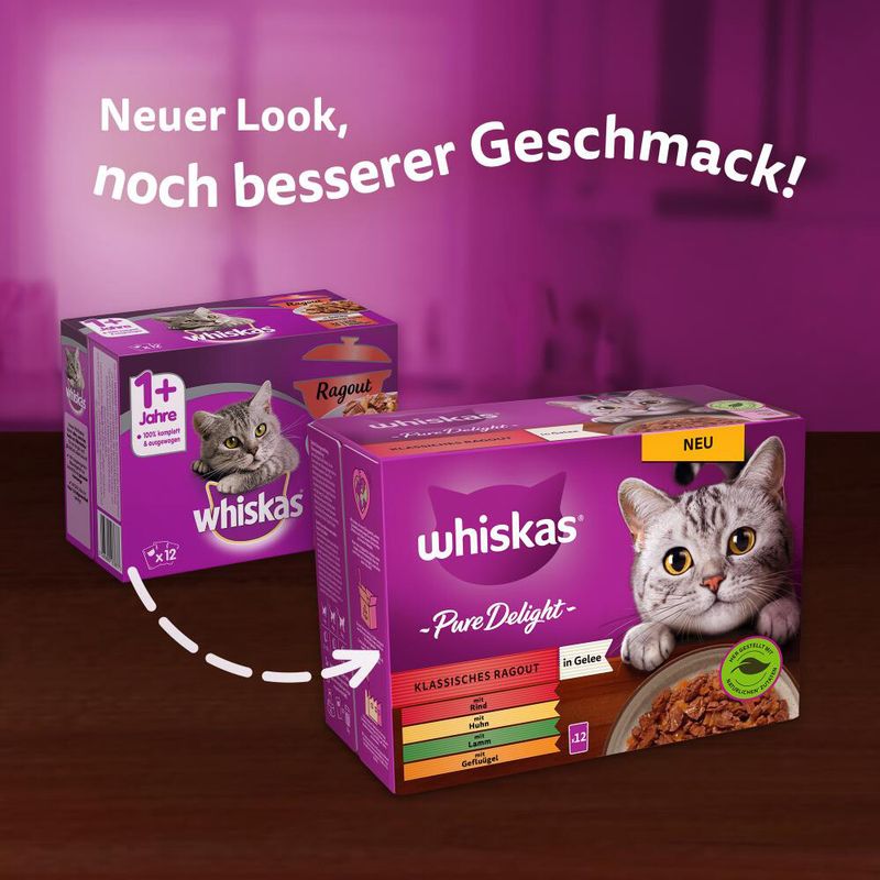 Mégapack Whiskas 1+ Marmiton 48 x 85 g pour chat