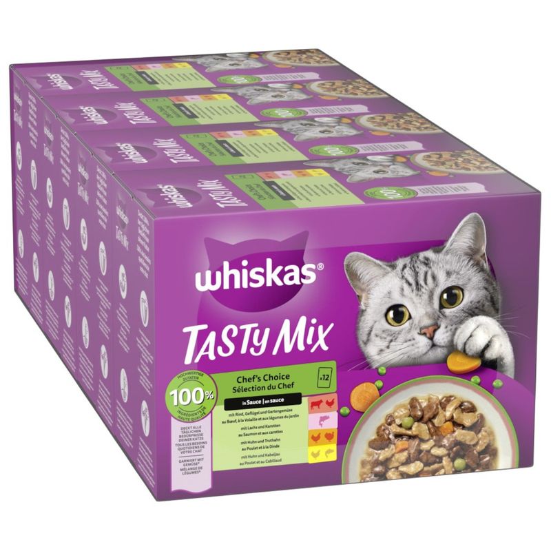 Голяма опаковка Whiskas Tasty Mix паучове 96 x 85 г