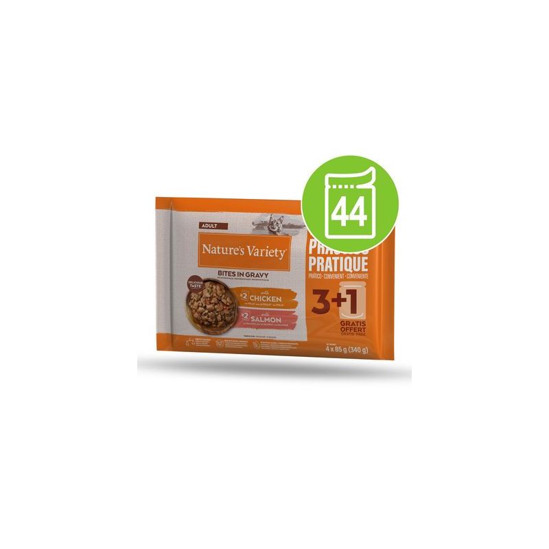 Nature's Variety Bites in Saus 44 x 85 g