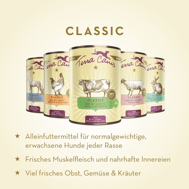 Sparpaket Terra Canis Classic 12 x 400 g