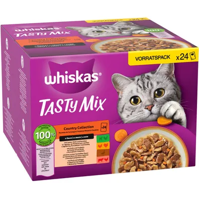 Pakiet Whiskas Tasty Mix, saszetki, 48 x 85 g