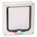 Karlie White Cat Flap with 4-Way Closure