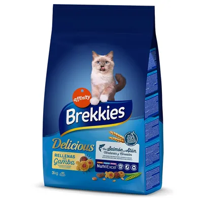 Croquettes Brekkies 3 ou 3,5 kg pour chat + sachets Daily Delice 4 x 85 g offerts !
