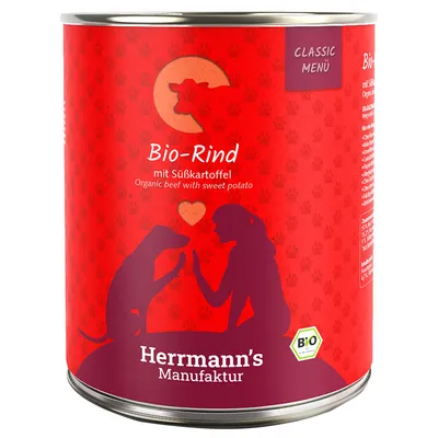 Herrmann's Manufaktur Bio-govedina sa batatom, Classic Menü, certificirani bio-proizvod.