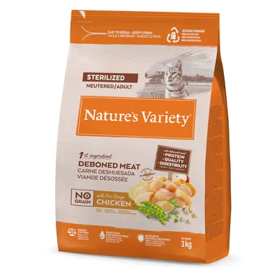 Nature's Variety No Grain Sterilised Adult frittgående kylling