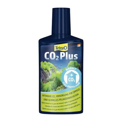 Tetra CO2 Plus, fertilizzante settimanale a base di CO2. Apporto intensivo di CO2 per una crescita rigogliosa e rapida delle piante in acquario. Tetra CO2 Plus, fertilizzante settimanale a base di CO2. Apporto intensivo di CO2 per una crescita rigogliosa e rapida delle piante in acquario.