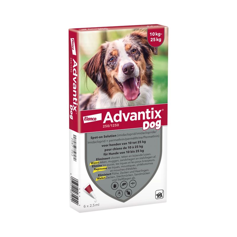 Advantix® chien moyen, de 10 kg à 25 kg