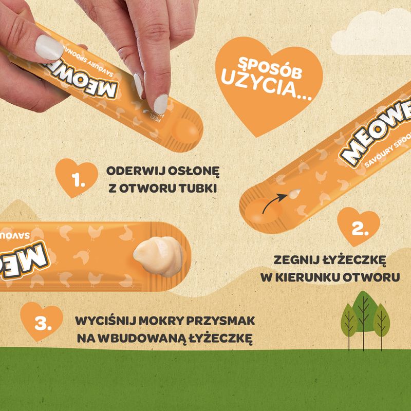 Meowee! Savoury Spoonables, 4 x 14 g
