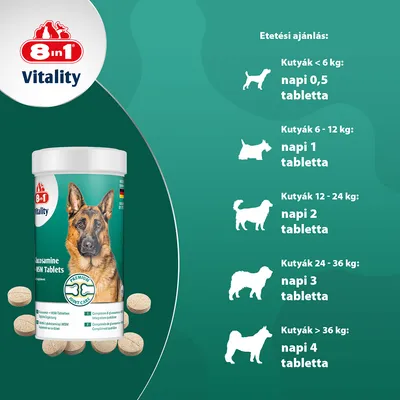 8in1 Vitality Glükozamin + MSM tabletta 8in1 Vitality Glükozamin + MSM tabletta