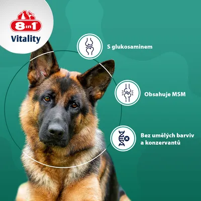 8v1 Vitality tablety glukosamín + MSM