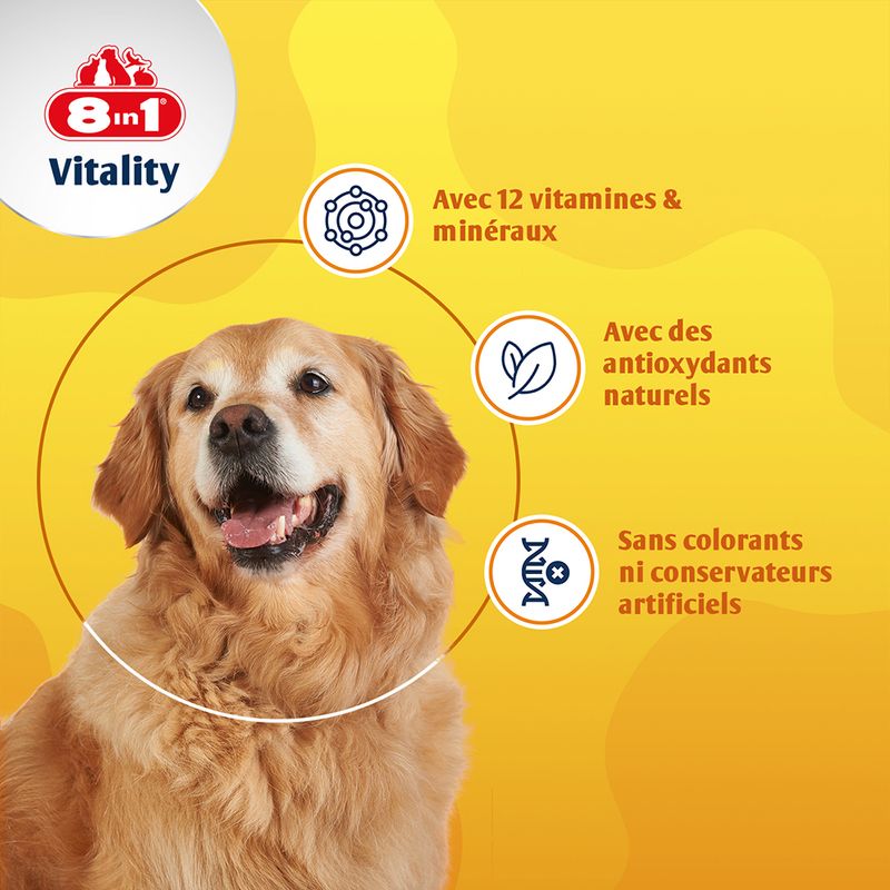 Comprimés multivitaminés 8in1 Vitality Senior