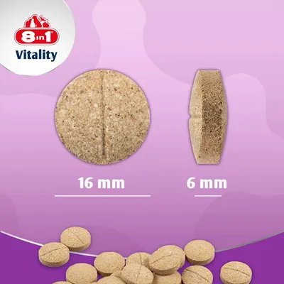 8in1 Vitality multivitamine tabletten voor kleine rassen
