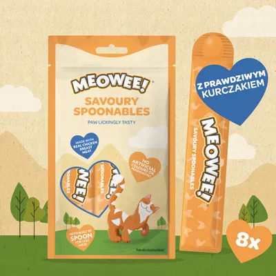Meowee! Savoury Spoonables, 8 x 14 g