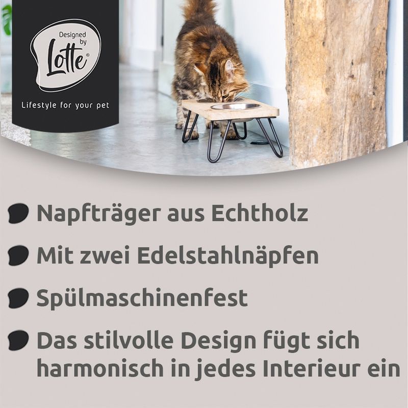 Gamelle double Designed by Lotte Linga pour chat