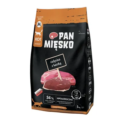 Pan Mięsko Cat teľacie s kačacím Medium