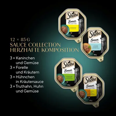 Lot mixte Sheba 12 x 85 g pour chat