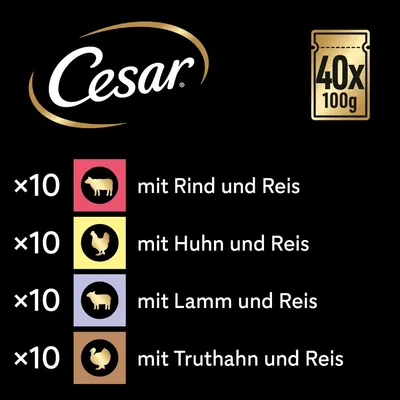 Cesar Portionsbeutel in Gelee Senior 10+