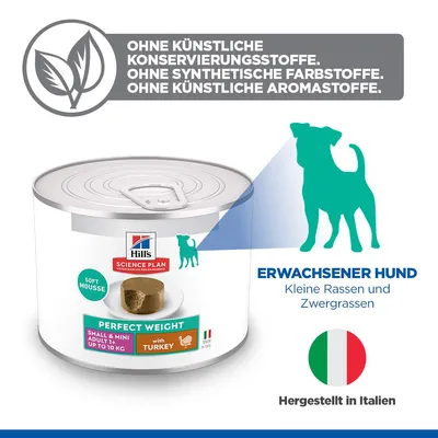 Hill's Science Plan Perfect Weight Adult Small & Mini Mousse
