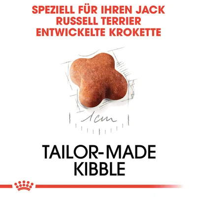 Speziell für Jack Russell Terrier entwickelte Krokette. Tailor-made Kibble.