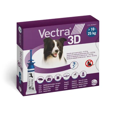 Vectra 3D spot-on pro psy od 10 do 25 kg