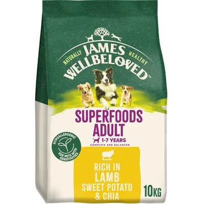 James Wellbeloved Adult Hypoallergenic Superfoods - Lamb with Potato & Chia