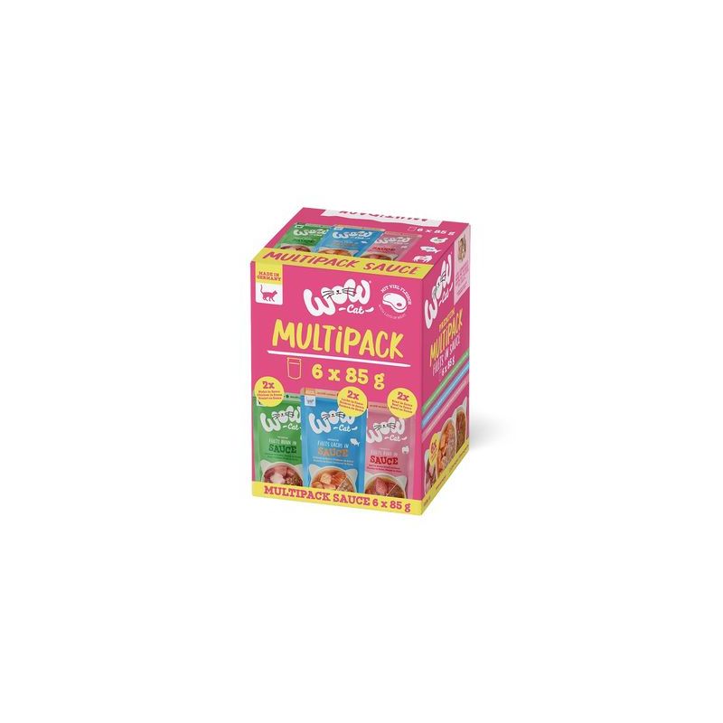 WOW Cat Filets in Saus 6 x 85 g Kattenvoer