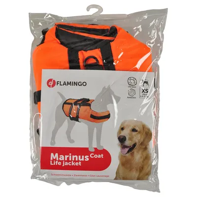 Flamingo Marinus Coat Life Jacket, σωσίβιο για σκύλους. Μέγεθος XS, 2-5kg. Χαρακτηριστικά: Life Saver, ανακλαστικό.