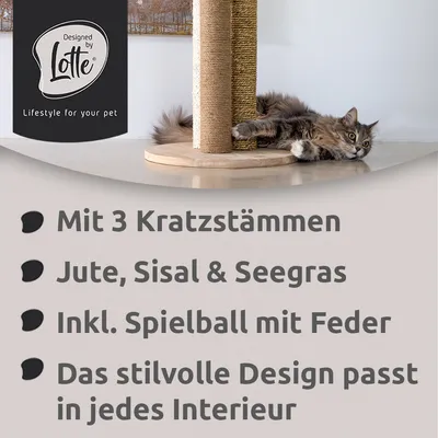 Tronc à griffer en bois Designed by Lotte Willa pour chat