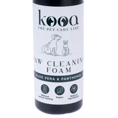 kooa Paw Cleaning Foam mit Aloe Vera und Panthenol. Ohne Tierversuche, vegan, natürliche Inhaltsstoffe.