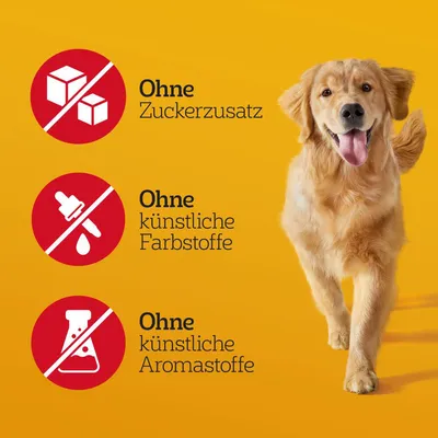Ohne Zuckerzusatz, ohne künstliche Farbstoffe, ohne künstliche Aromastoffe.