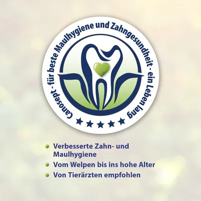 Canosept - für beste Maulhygiene und Zahngesundheit: ein Leben lang. Verbesserte Zahn- und Maulhygiene, vom Welpen bis ins hohe Alter, von Tierärzten empfohlen.