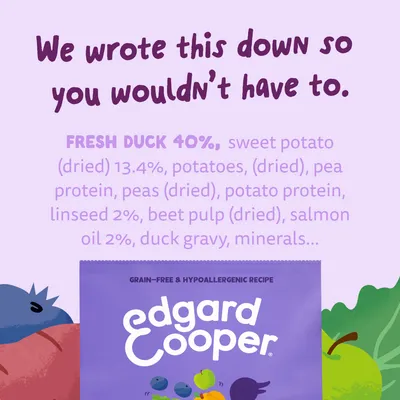 Edgard & Cooper Medium Adult Hond Eend graanvrij
