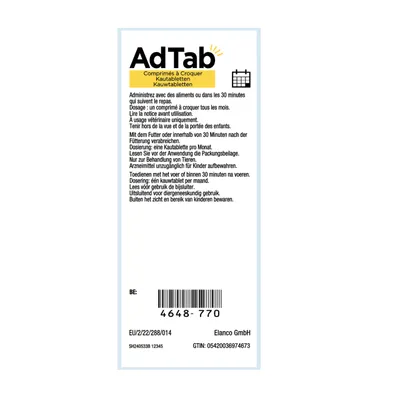 AdTab Comprimés à mâcher pour chat (2 à 8 kg) AdTab Comprimés à mâcher pour chat (2 à 8 kg)