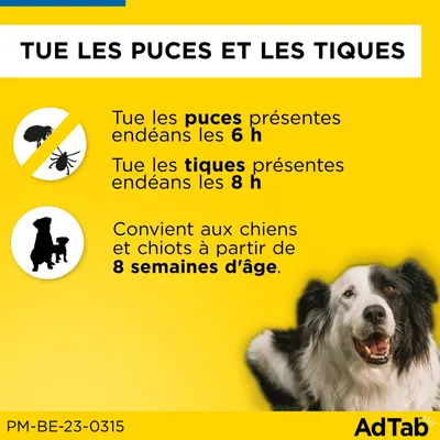 AdTab Comprimés à mâcher pour très grand chien (22 à 45 kg)