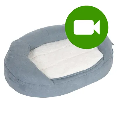 Ortopedyczne legowisko dla psa Memory Oval, szare