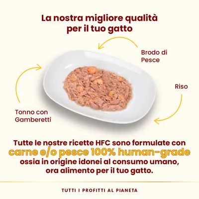 Almo Nature HFC Natural Light 4 x 50 g Alimento umido per gatti