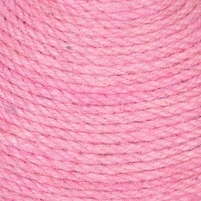 Nahaufnahme von rosa Seilmaterial, geflochten und texturiert.