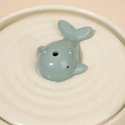 TIAKI Keramische Drinkfontein Wal