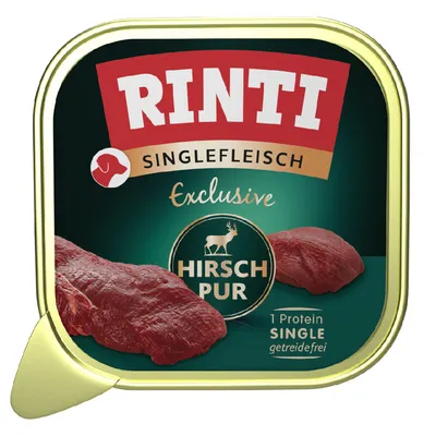 Rinti Singlefleisch Exclusive чистый олень, 1 белок, без зерна.