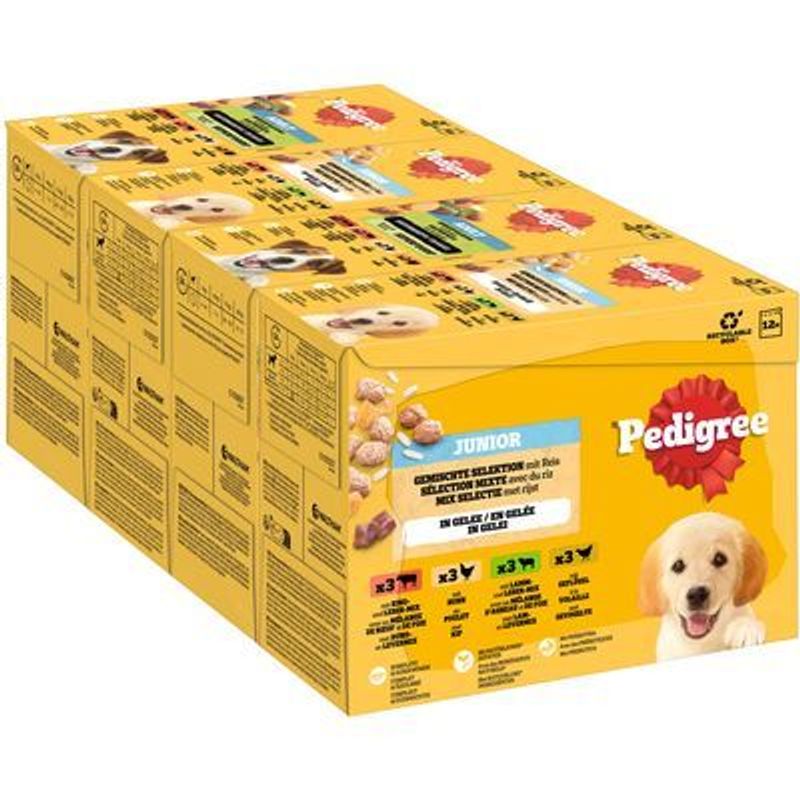 Pedigree Junior Maaltijdzakjes in Gelei Hondenvoer