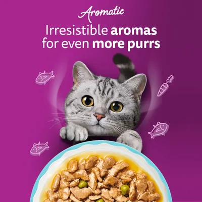 Whiskas 1+ Aromatic Selection Seafood Delight in Gravy - 12 x 85g Whiskas 1+ Aromatic Selection Seafood Delight in Gravy - 12 x 85g