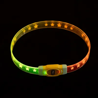 TIAKI LED-Halsband für langhaarige Hunde