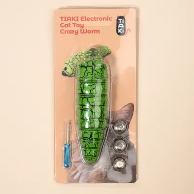 TIAKI Elektronisches Katzenspielzeug Verrückte Raupe
