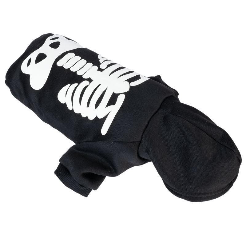 TIAKI Leuchtender Skelett-Hoodie für Hunde