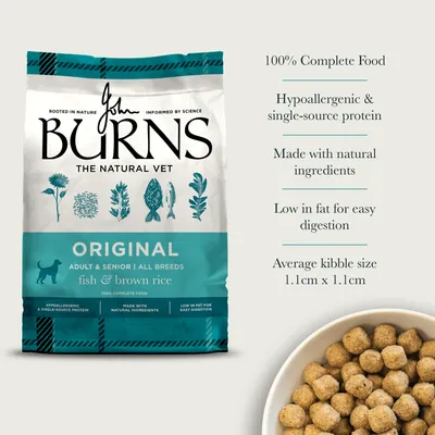 Burns Adult & Senior Original - Fish & Brown Rice - 6kg